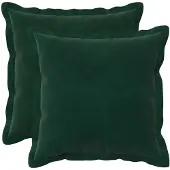 vidaXL Kussen met kussen HOUTEN 2 st Donkergroen fluweel