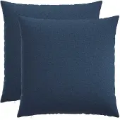 vidaXL Kussensloop 2 st HEERLEN Blauw 55 x 55 cm Stof