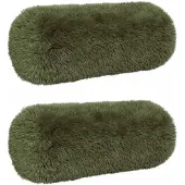 vidaXL Kussen 6 st HEERLEN Groen Ø 15 x 40 cm PV Fleece
