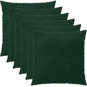 vidaXL Kussensloop 6 st HEERLEN Donkergroen 55 x 55 cm fluweel