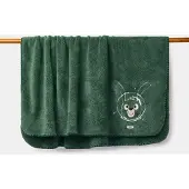 Woody plaid - donkergroen - konijn - 262-10-PLA-M/789 - 150x200cm