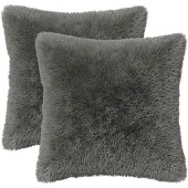 vidaXL Kussen 2 st HEERLEN Lichtgroen 30 x 30 cm PV Fleece