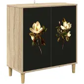 vidaXL Dressoir BREMEN Sonoma 69 x 33 x 75 cm Bewerkt hout