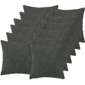 vidaXL Kussensloop 12 st HEERLEN Antraciet 45 x 45 cm