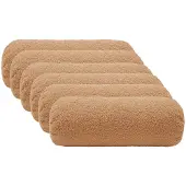 vidaXL Kussensloop 6 st HEERLEN Beige Ø 15 x 40 cm Bouclé