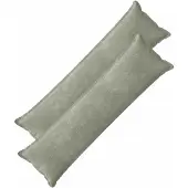 vidaXL Kussensloop 2 st HOUTEN Groen 40 x 145 cm Chenille Stof