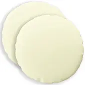 vidaXL Kussensloop 2 st HEERLEN Crèmekleurig Ø 40 cm Polyester