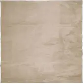 vidaXL Vloerkleed HUARTE laagpolig zacht wasbaar 200x200cm zandkleurig