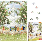 Ce Klassieke Puzzel 1000 Stukjes - Tuin met Fontein