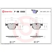 Brembo P 06 056X Remblokken