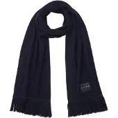 Falke Basic Label Big sneldrogend warm wol wintersjaal unisex blauw - maat ONESIZE