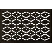Perfect Home Buitenmat Deurmat Rubber Open Structuur 45x75 cm - Zwart