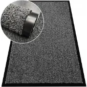 Nestor Deurmat 80x120 cm Grijs - Zachte, Antislip Inloopmat
