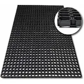 ML Stevige Rubberen Deurmat 40x80 cm - Vuil-absorberend en Antislip