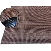 Bergamo Bruine Naaldvilt Deurmat 50x90 cm - Duurzaam en Weerbestendig