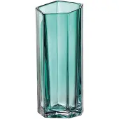 Bohemia Crystal Bohemia Bazalt Kristallen Vaas Groen 30cm