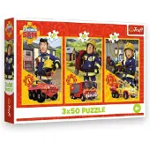Trefl Puzzel 3x50 Stuks - Brandweerman Sam, Brandweerteam