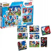 Clementoni Educatieve Sonic Speelgoedset: Puzzels, Memo & Blokken 3-in-1