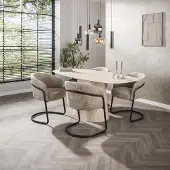 Hoyz Collection - Eetkamertafel Elio - Beige - 90x180x76 cm