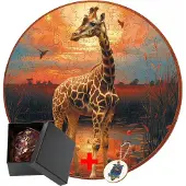 Unicorn Houten puzzel Giraf A3 - 180 stukjes