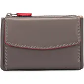 Mywalit Portemonnee RFID-bescherming Leder 14 cm grijs