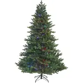 Edelman Arctic glow tree fibre optic green multicolour 36L TIPS 3013 21 function remote control h215xd150 cm kunstkerstboom Black Box