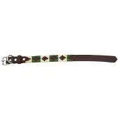 Lexhis 2.5 Cm Leather Navajo Hondenhalsband