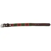 Lexhis 2.5 Cm Leather Navajo Hondenhalsband