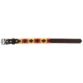 Lexhis 2.5 Cm Leather Navajo Hondenhalsband