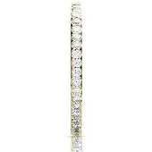 One More 18 karaats geelgouden ischia basics ring met diamant