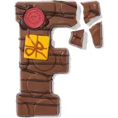HEMA Handgedecoreerde Chocoladeletter Melk F 180g