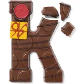 HEMA Handgedecoreerde Chocoladeletter Melk K 180g
