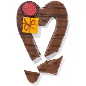 HEMA Handgedecoreerde Melkchocolade Hart