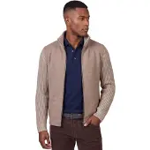 Baileys vest beige effen gebreid normale fit
