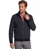 Baileys navy effen vest katoen normale fit
