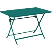 Hespéride Rechthoekige opvouwbare tuintafel voor 4 personen van staal, GREENSBORO