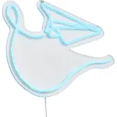 QAZQA Neon Wandlamp Blauw Incl. LED - Paperplane