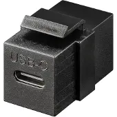 Goobay Keystone USB C | 10 Gbit/s (4K@60Hz, 100W, Zwart)