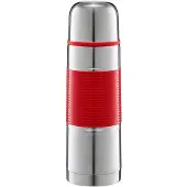 Ambition Gummy Thermoskan 350ml - Zilver & Rood