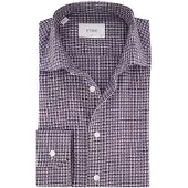 Eton Overhemden Slim Fit blauw Wrinkle-Resisrant