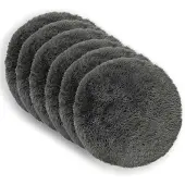 vidaXL Kussen 6 st HEERLEN Lichtgroen Ø 50 cm PV Fleece