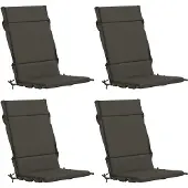 vidaXL Kussen voor stoel met hoge rug GEMERT 4 st 100% Polyester