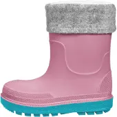 Playshoes Regenlaarzen grijs gemêleerd / orchidee