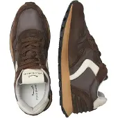 Voile Blanche Dames Leren sneakers Paris Power bruin (44), Leer, Plat, Veters, Casual 2018797