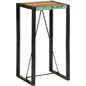 vidaXL Barkruk, 60x55x110 cm, massief gerecycled hout
