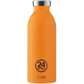 24Bottles Drinkfles 'Clima' oranje / zwart