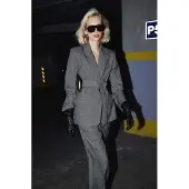 Trendyol TRENDYOLMİLLA Dames Grijs Gemêleerd Lang Oversized Blazers