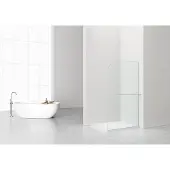 SaniGoods Arcana inloopdouche met handdoekhouder chroom 100x200cm