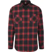 Urban Classics Overhemd rood / zwart