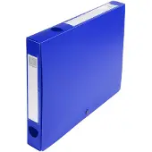 Exacompta Boîte de Classement à pression Dos 40mm Polypro Bleu